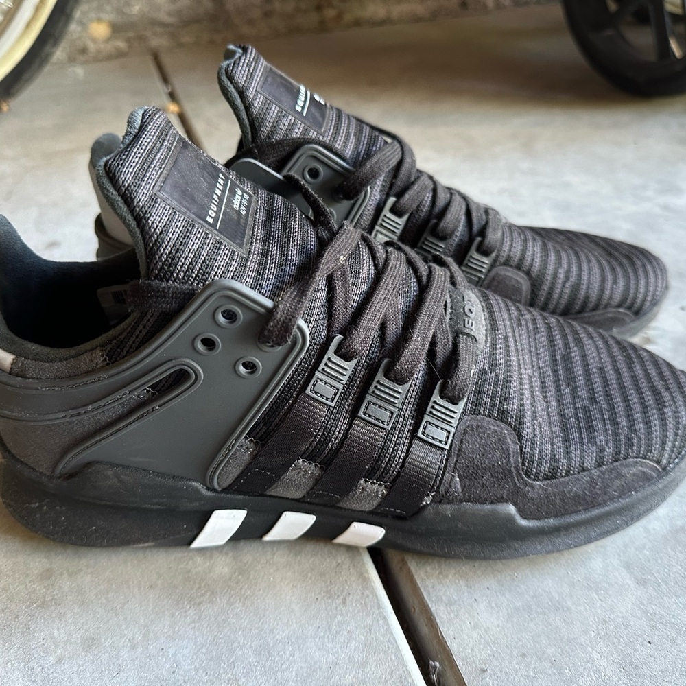 ADIDAS Black and Gray Men's Sneakers